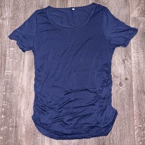Women's Blue Maternity Top